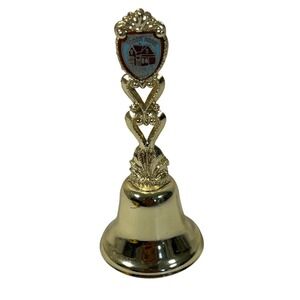 Souvenir Bell of Tabor Home Leadville CO,‎ Gold Tone Collectible Bell
